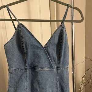 SHEIN Blue Denim Mini Dress